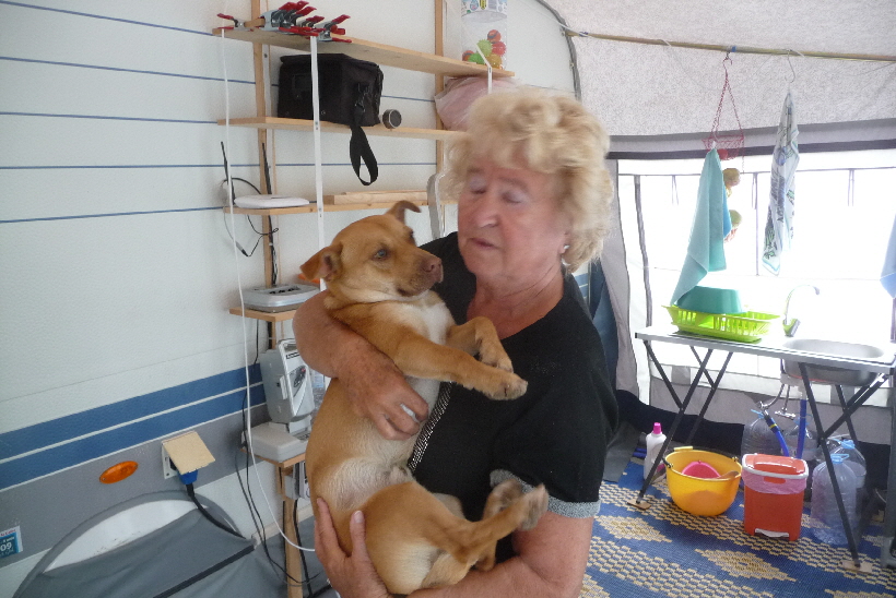 Ich hab jetzt sogar jemand, der mich auf den Arm nimmt...