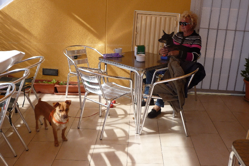 Hier sind wir bei Alfonso auf der Via Axial...