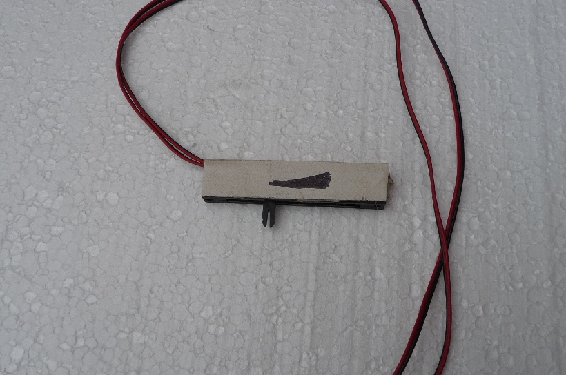 Mit diesem Schiebepotentiometer machte ich Versuche mit der Tankanzeige..