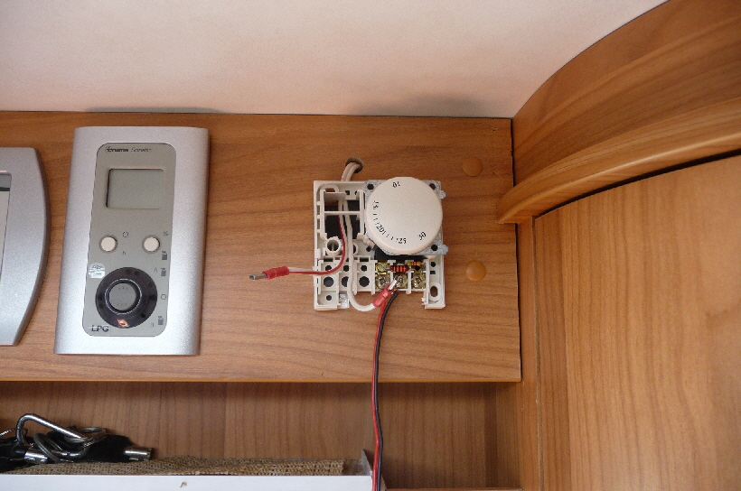 Das sind erste Tests mit dem Thermostat.