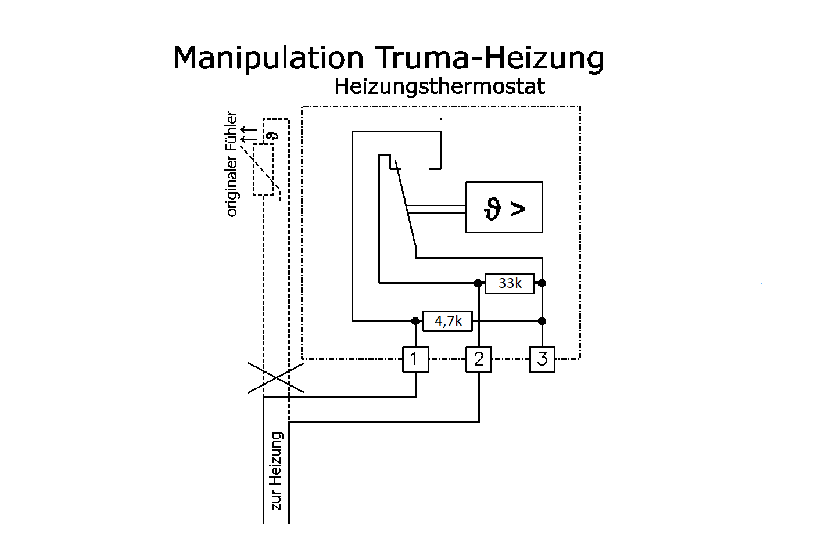 Schaltbild meiner Heitungsmanipulation.