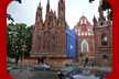 Diese schöne Kirche in Vilnius wird gerade renoviert