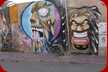 Grafitti in Mazarron, viel künstlerischer als bei uns